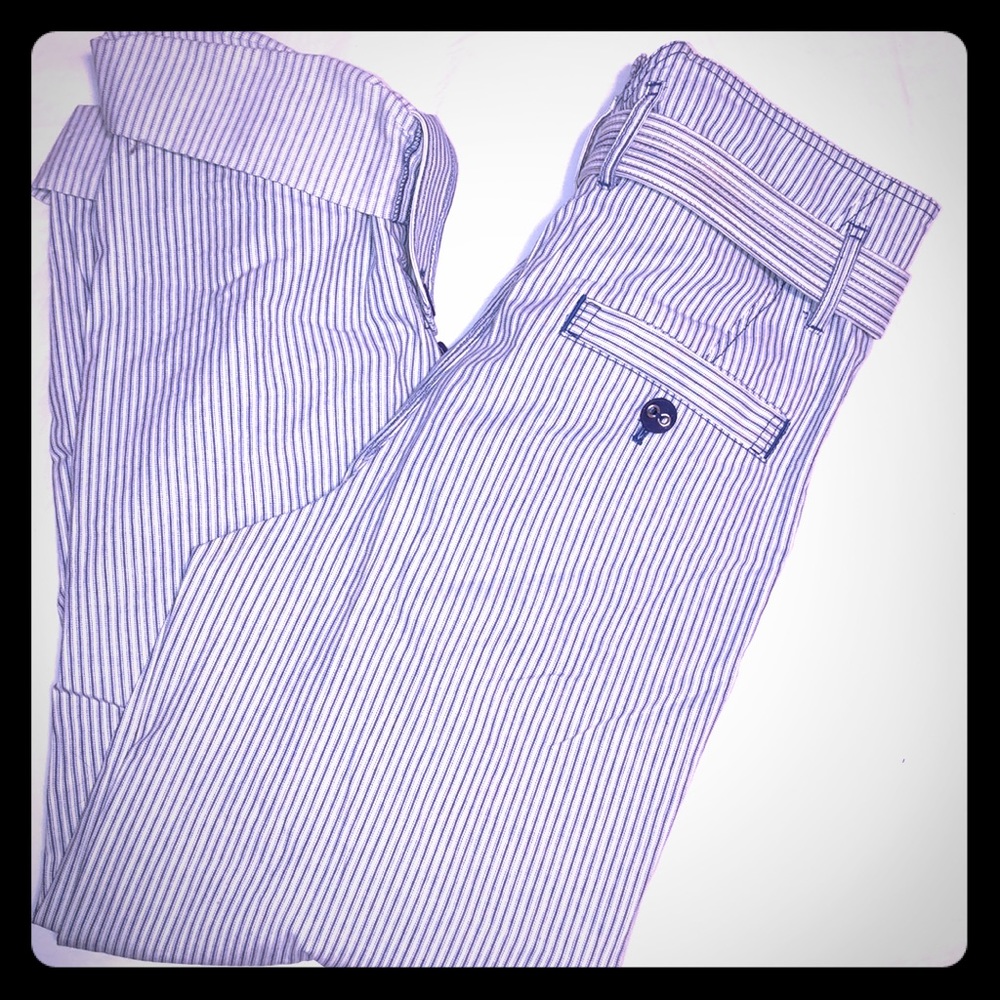 Marc by Marc Jacobs pleated stripe pant